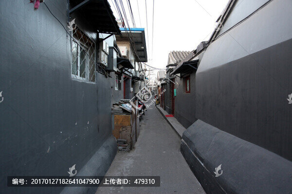 北京,建筑,胡同