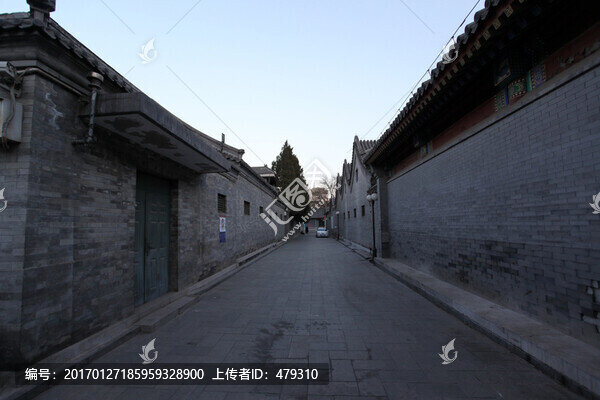 北京,建筑,胡同