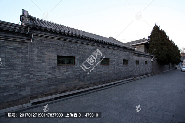 中國(guó)傳統(tǒng)建筑,四合院,灰磚墻