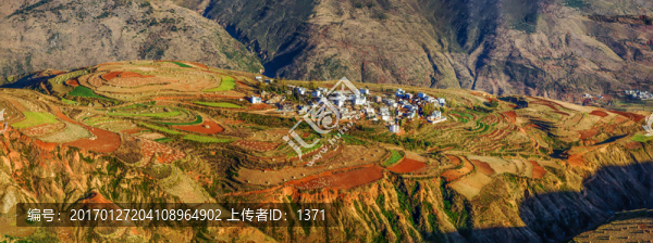 落霞溝,東川紅土地,云南