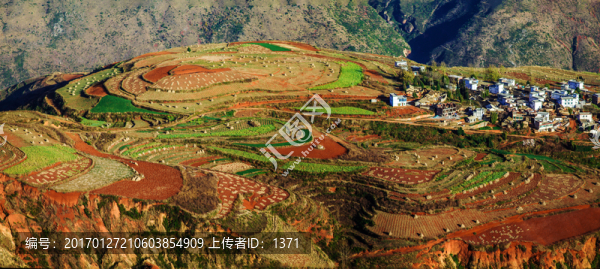 落霞溝,東川紅土地,云南