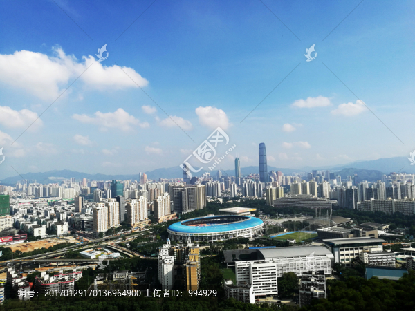 深圳筆架山公園,深圳鳥瞰風景