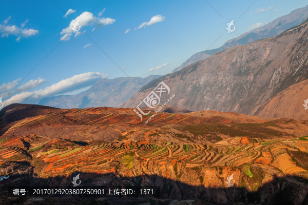 落霞溝,東川紅土地,云南