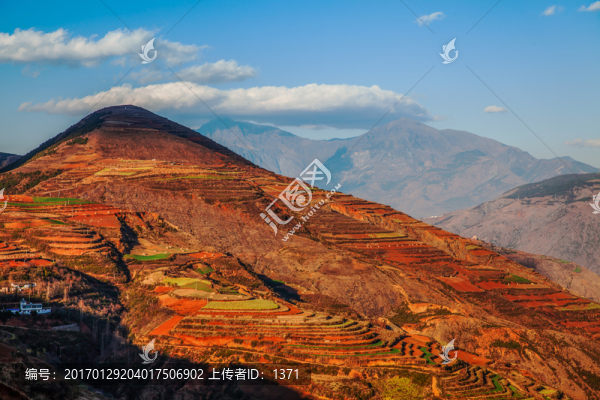 落霞溝,東川紅土地,云南