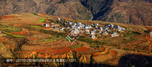落霞溝,東川紅土地,云南