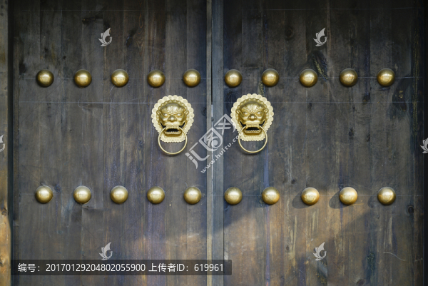 木門獸首門環(huán)門扣