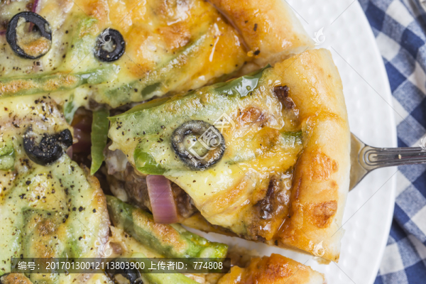 餐牌素材牛肉披薩