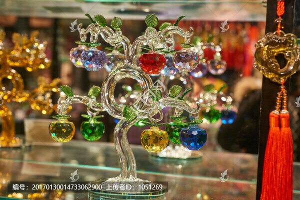 水晶玻璃招財(cái)樹(shù)