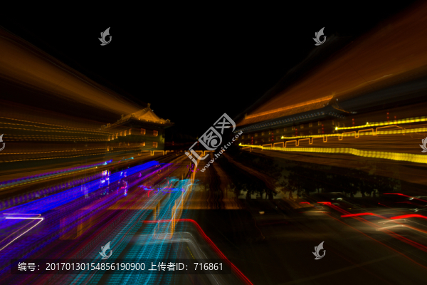 西安城墻,流光溢彩