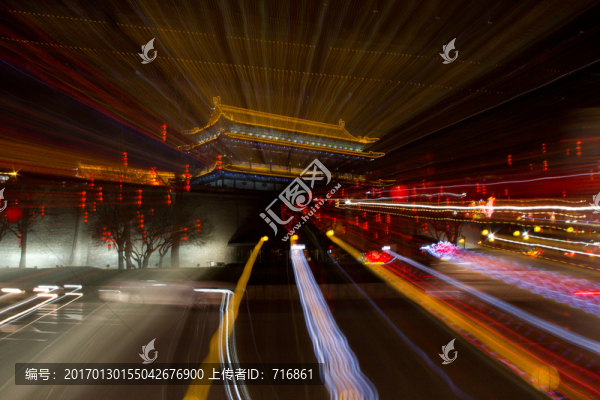 永寧門箭樓,春節(jié)夜色