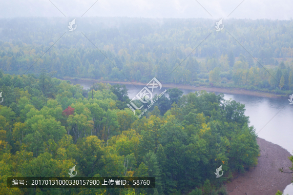 河灣晨霧
