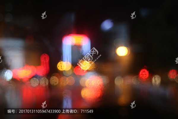 虛焦燈影光斑