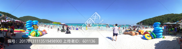 熱帶海灘全景圖