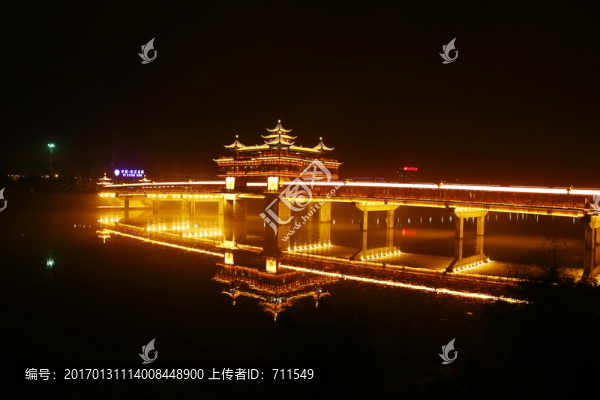 黃山市文峰橋夜景