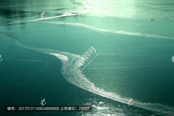 冬季湖面