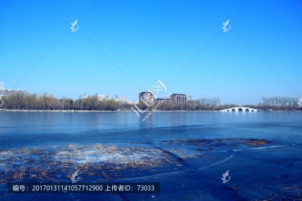 冬季湖景