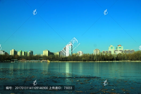 冬季湖景
