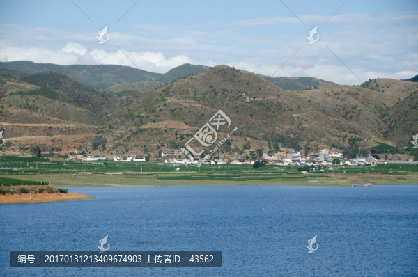 湖泊,葡萄園,賓川縣