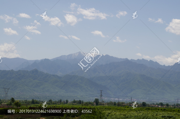 太白山,六月,積雪