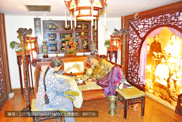 蠟像,抽大煙,虎門(mén)銷(xiāo)煙