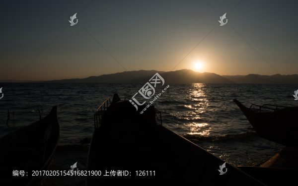 撫仙湖夕陽(yáng)