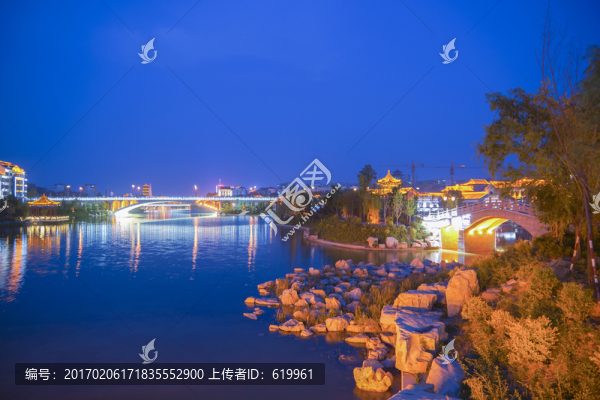 青州南陽河夜景