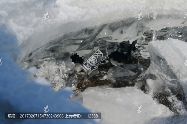 冰天雪地,冰洞,冬天,冰花