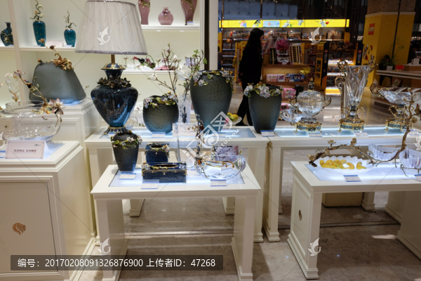 家居,裝飾,水晶,陳列