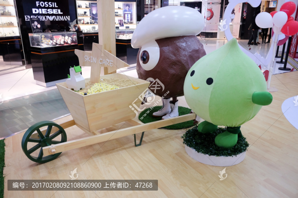 玩偶,商場,陳列,活動