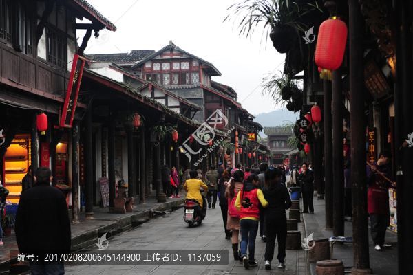崇州街子古鎮(zhèn),商鋪
