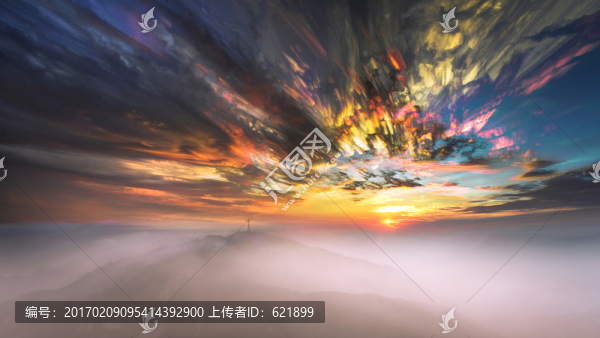 彩霞云海堆棧