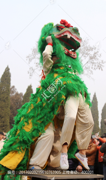 舞獅子,表演