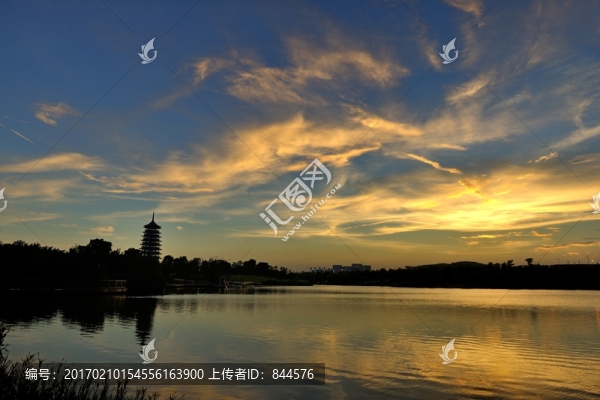 五象湖晚霞