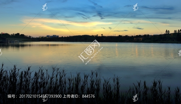 五象湖晚霞