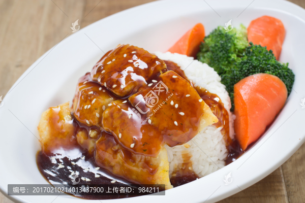 龍利魚飯