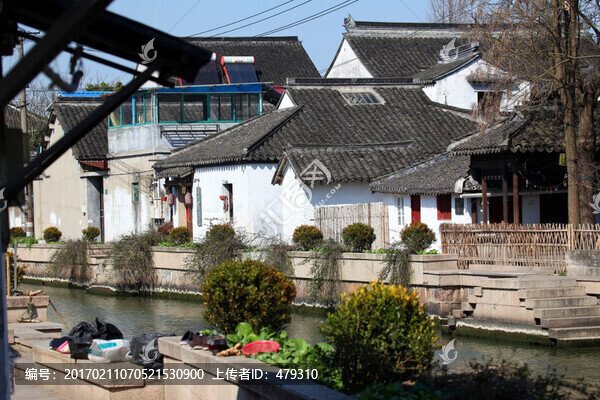 江南,水鄉(xiāng),朱家角,古鎮(zhèn),白墻