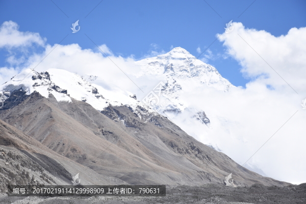 珠穆朗瑪峰,雪山