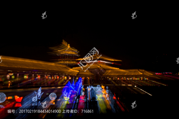 大唐芙蓉園,彩霞亭,夜景