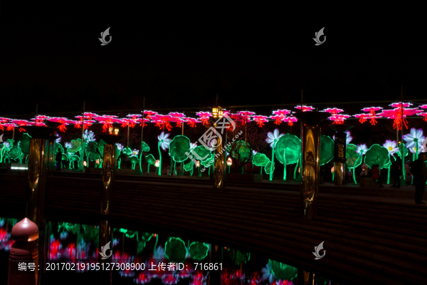 大唐芙蓉園新春燈會,綠色曲江
