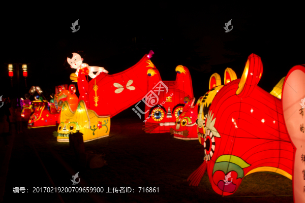 大唐芙蓉園新春燈會,牛斗虎