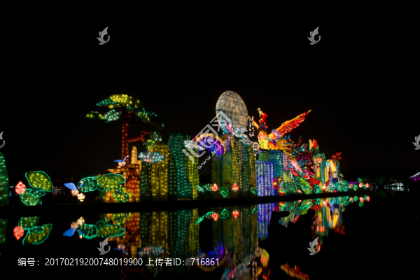 大唐芙蓉園新春燈會,鳳舞九天
