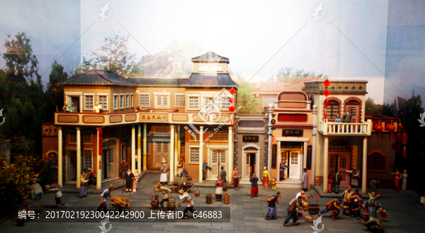 廣東租界,民間生活百態(tài)微塑