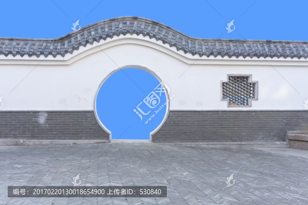 中式院墻