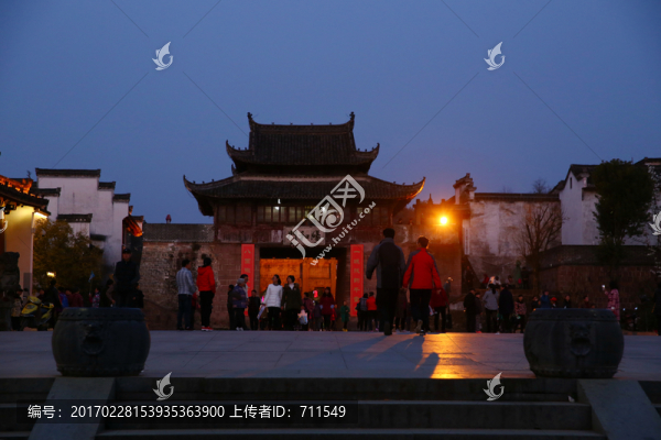 徽州古城夜色