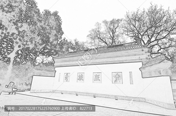 古鎮(zhèn)線描