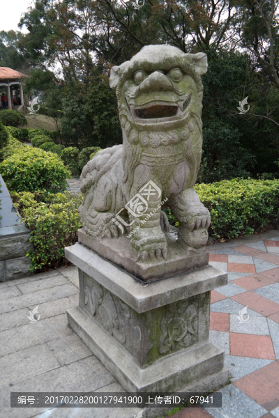 麒麟石獅子雕塑