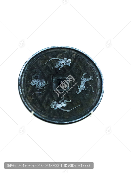 武士斗獸紋青銅鏡
