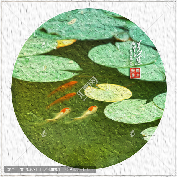 裝飾油畫(huà),蓮花