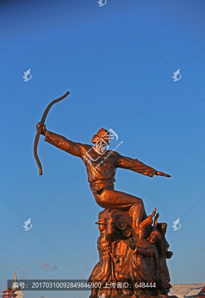 射箭雕塑