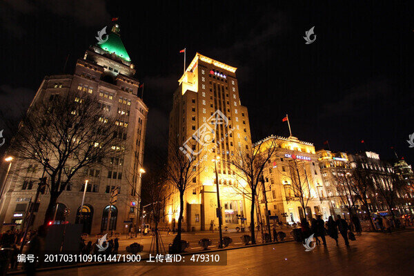 上海,外灘,夜景